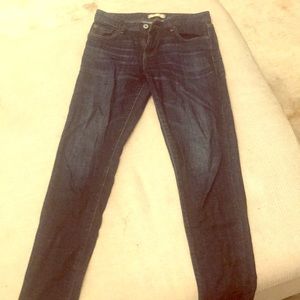 Dark denim jeans